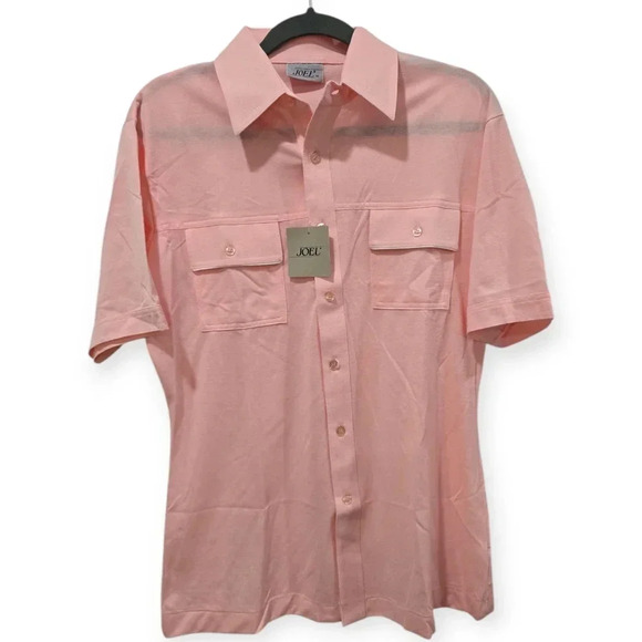 NWT Vintage Joel Size M double pocket button down short sleeve collared shirt - Picture 1 of 4